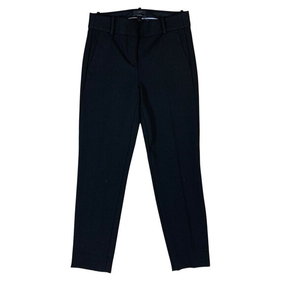 J Crew Cameron Black Stretch Trouser Pants Slim Fit Tailored Officewear 2 Preppy - Picture 1 of 6